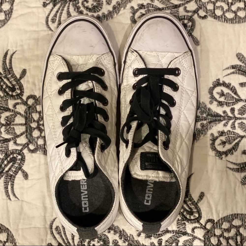 Converse Chuck Taylor Ox Quilted White Black 10